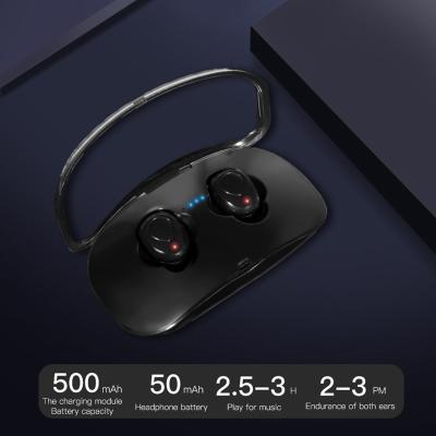 Китай Наушник Tws Bluetooth 5,0 беспроводной в шлемофоне Earbuds спорта наушников наушников наушников уха хэндс-фри для телефона с Mic продается