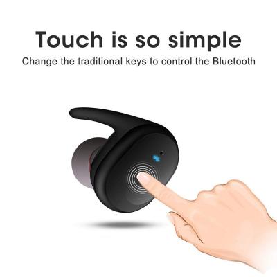 중국 마이크와 전화기를 위한 귀 헤드폰 핸즈 프리 이어폰 헤드폰 스포츠 귀돌기 헤드셋에서 T2c 트위스 블루투스 5.0 블루투스 판매용