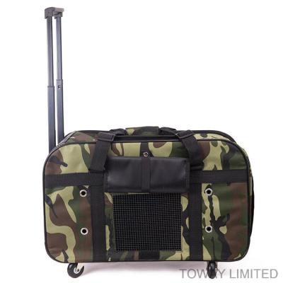 China  				Design Quality Dog Carriers Camouflage Portable Draw-Bar Pet Bags 	         for sale
