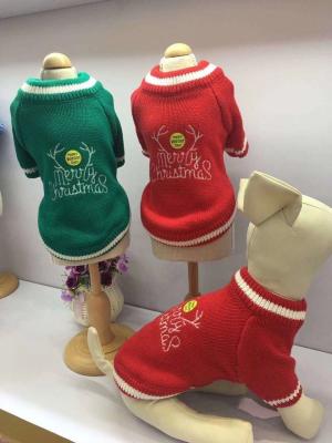 China Camisetas de confecção de malhas bonitos do cão do Natal da roupa do animal de estimação do feriado do projeto à venda
