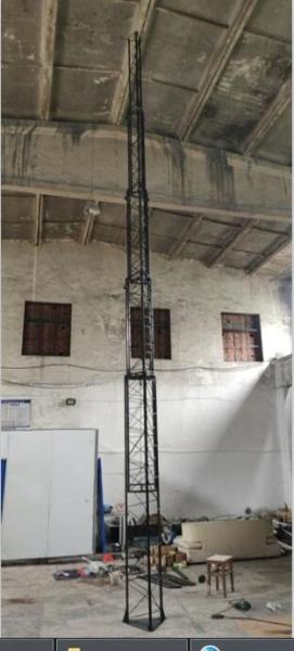 Quality Crank Up Telescoping Tower Antenna 9m Winch Up Lattice Tower 30ft Heavy Duty for sale