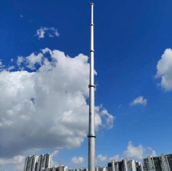 Quality 30 Ft Telescoping Antenna Mast Aluminum 9m Light Weight Antenna Pole for sale