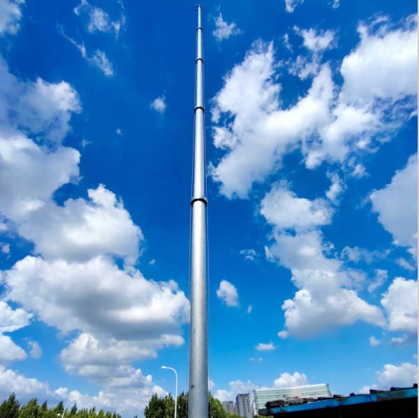 Quality Elevated Photography Mast 9m Endzone Camera Mast Hand Push Up 30 Ft Telescoping for sale