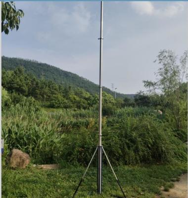 China Draagbare telescopische mast 20ft Aluminium telescopische mast Hand push up 6m Antenna mast Te koop