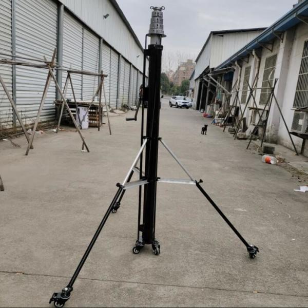 Quality Crank Up 12m Aluminum Light Weight Sports Filming Pole Portable Telescoping Pole for sale