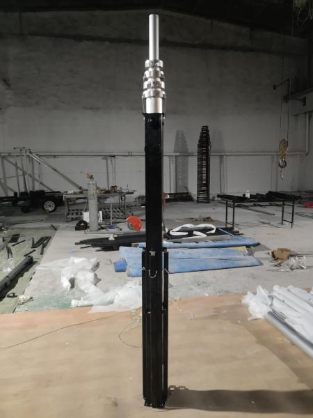 Quality Light Weight Sports Filming Pole Portable Telescoping Pole Hand Crank Up Mast 9m for sale