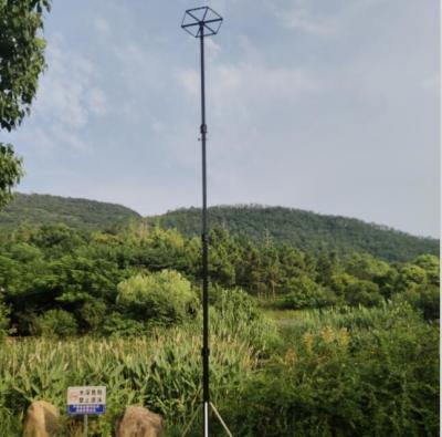China 10m Winch Up Mast Aluminum Light Weight Sports Filming Pole Portable Telescoping Pole à venda