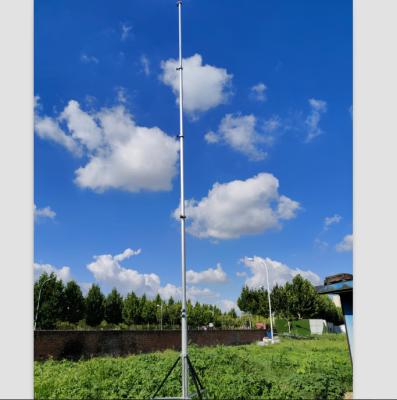 China 30 Foot Push Up Mast Steel Sports Filming Internet Pole Environmental Research Telescoping Mast en venta