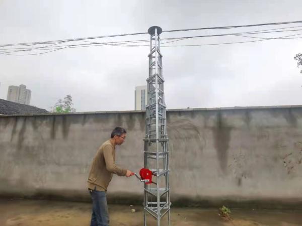 Quality Light Weight Tower Telescopic Vehicle Mounted Tower Crank Up Aluminum 20m for sale