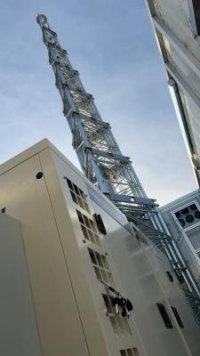 China 50 Fuß Teleskop-Antenne-Stäbe Portable Cell Tower 30m COW Zelle auf Rädern Teleskopturm zu verkaufen