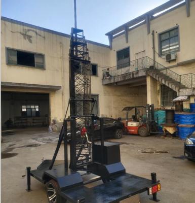 China 25m Cell On Wheels COW Cell Station Torre de Células Portáteis Telescópio à venda