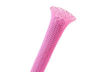 China Pink / Blue Flexible Cable Sleeve Cover Custom Length For Wire Protection for sale