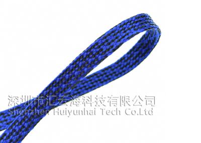 China Blue Wear Resistant Heat Shield Wire Loom , Cotton High Temp Wire Wrap for sale