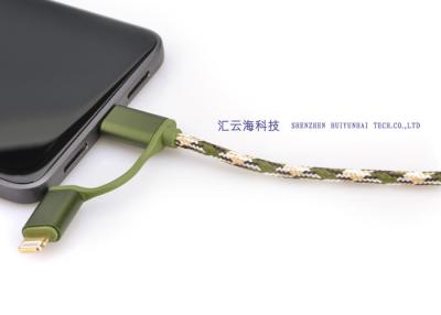 中国 携帯電話のための拡張できる編みこみのケーブルの保護袖PPの綿材料 販売のため