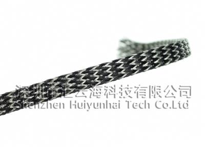 China Decorative Flexible Braided Wire Covering , Braided Wire Wrap Halogen Free for sale