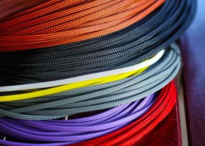 China Lightweight / Flexible Braided Nylon Sleeve For Electric Wire Protection for sale