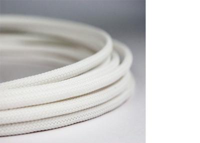 China White Expandable Braided Nylon Sleeve Custom Size Environmental Friendly for sale