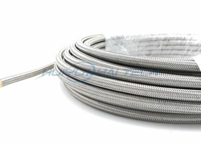 China Metallisches umsponnenes Hochdrucksleeving, Edelstahl flocht Kabel Sleeving zu verkaufen