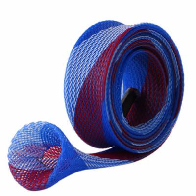 China Colored 30mm Fishing Rod Protective Sleeves Expandable Environmentally Friendly for sale
