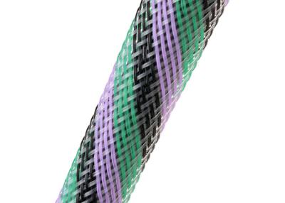 China Polyester Zipper Cable Sleeve Braided Wrap For Industrial Machinery for sale