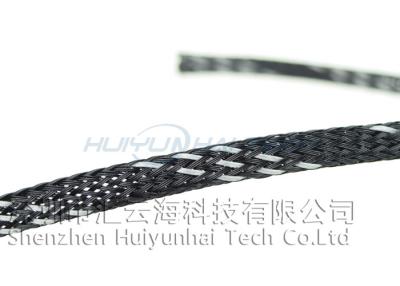 China High Density Expandable Braided Polyester Sleeving Multi Color For Power Cords for sale