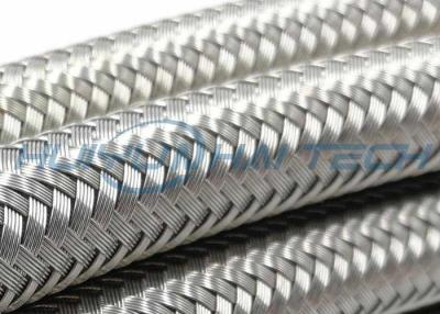 China 304 Metal Stainless Steel Braided Sleeving Full Coverage For EMI Cable Protection for sale