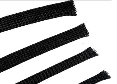 China Soft PET Expandable Braided Sleeving For High Temperature Electric Wire Protection for sale