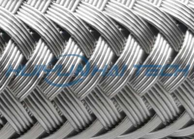 China High Grade Stainless Steel Braided Hose Sleeve 0.10 - 0.30mm Easy Installation for sale