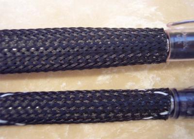China Flexible Flame - Retardant Electrical Braided Sleeving For Covering Cables for sale