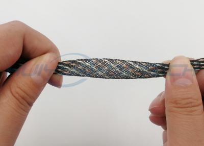 China Heavy Duty PET Expandable Braided Sleeving Multi Colors Light Weight UV Resistant for sale