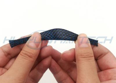 China Wear Resistant PET Expandable Braided Sleeving Flexible Nylon / Pet Material for sale
