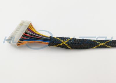 China High Temperature PET Expandable Braided Sleeving Power Lines Cable Harness for sale