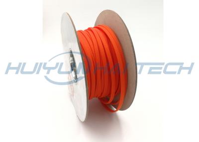 China Red Color High Temp Braided Sleeving For Wire / Hose / Cable Harness Protection for sale