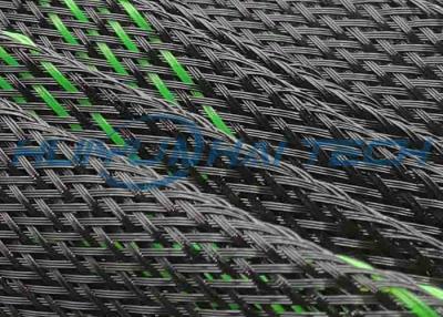 中国 ケーブル管理のために編みこみに拡張できるスリーブを付ける23のmmの黒ペット 販売のため