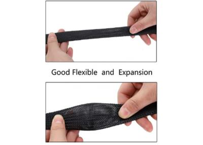 China Audio Video Wire Expandable Braided Cable Sleeving PET Nylon Material RoHS Certificated for sale