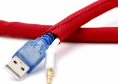 중국 A/V HDMI 케이블을 위한 쪼개지는 땋는 소매를 다는 폴리에스테를 감싸 뜨거운 절단 각자 판매용
