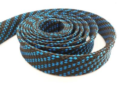 중국 검은 PET+blue/black 피피아르누스 혼합 소재 확장가능한 꼰 슬리빙 전기 배선 Harness3.0mm-100.0mm 판매용