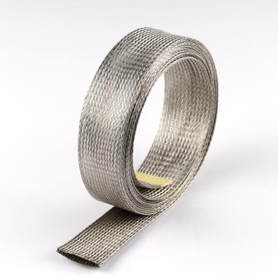 China Abrasion Resistant Emi Tinned Copper Braid Shield Easy Installation for sale