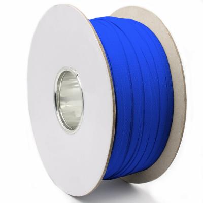 China Flexible Cable PET Expandable Braided Sleeving Neon Blue 1-100mm Wire Mesh for sale