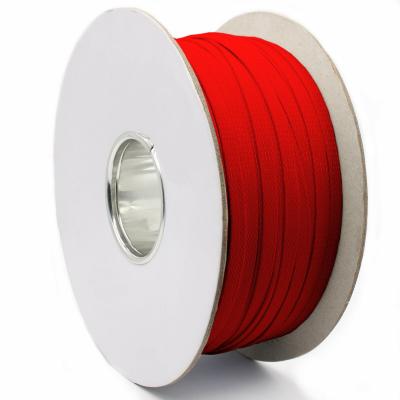 China Flexible Red REACH Wire Mesh Sleeve For Cable Protection And Management for sale