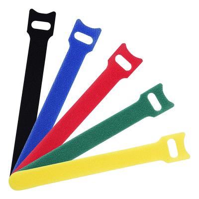 China Cable Management Velcro Wire Ties Hook And Loop Velcro Cable Ties 10mm-100mm à venda