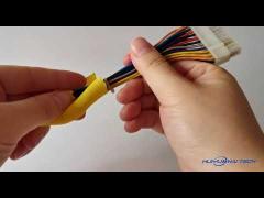 Yellow Self Wrap Closing Sleeve For Cable Harness
