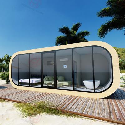 China Modern Design Apple Cabin Container Home Prefabricated Space Capsule House for Resort for sale
