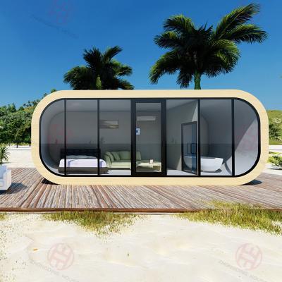 China Apple Cabin Portable Movable Prefabricated Glass Modular Homes for Modern Design for sale