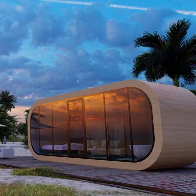 China Hotel de diseño moderno Cabina de manzana para vivir en 20 pies 30 pies 40 acogedora casa pequeña en venta