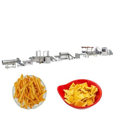 China Crispy Fried Snack Production Line 100 - 150kg/H 150 - 200kg/H for sale