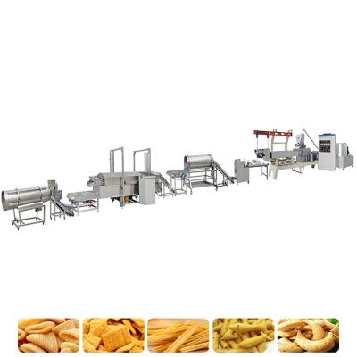 China Stainless Steel Twin Screw Fried Snack Production Line for sale