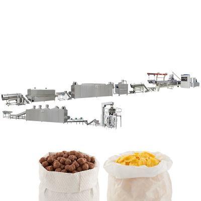 China Máquina extrusora para hacer bocadillos de bolas de maíz infladas Línea de producción de hojaldre de maíz en venta