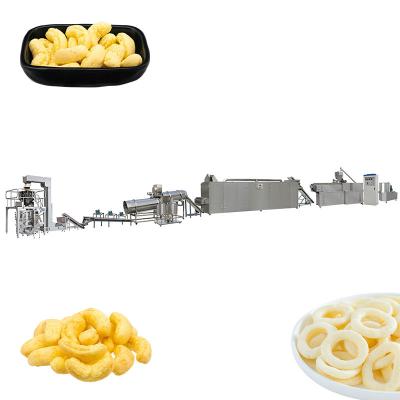 China 100-300kg/H Corn Puff Production Line Double Screw Extruder for sale