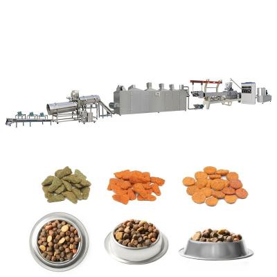 China SS 201 Pet Food Processing Line Twin Screw Extruder Automatic for sale